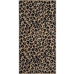 CaWö Duschtuch Leo 80 x 150 cm Baumwolle Braun Camel