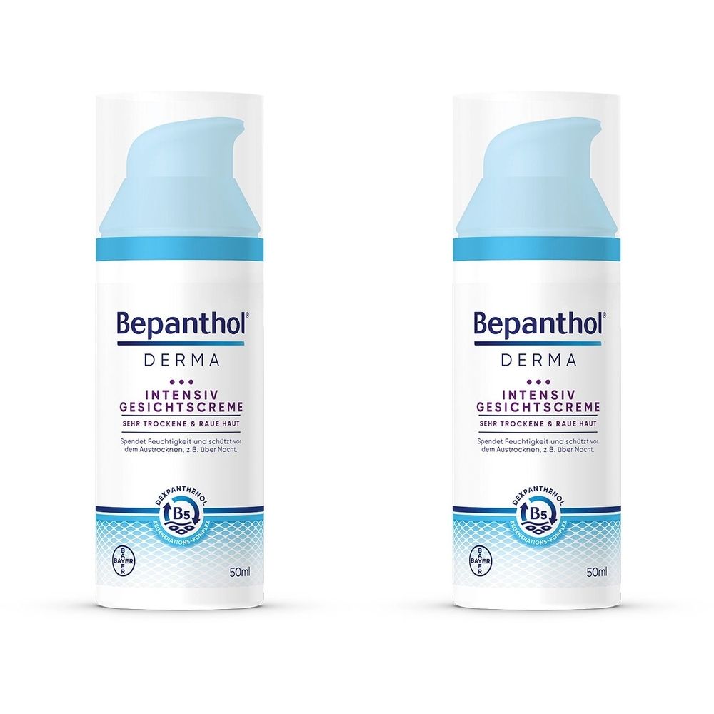 Bepanthol Derma Intensiv Gesichtscreme 2x 2x50 ml Creme