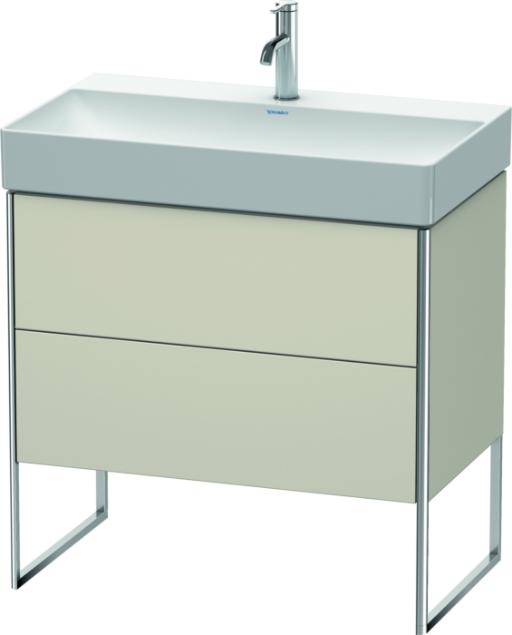 Duravit XSquare Waschtisch-Unterschrank XS444309191 78,4x49,1x46cm, 2 Auszüge, Taupe