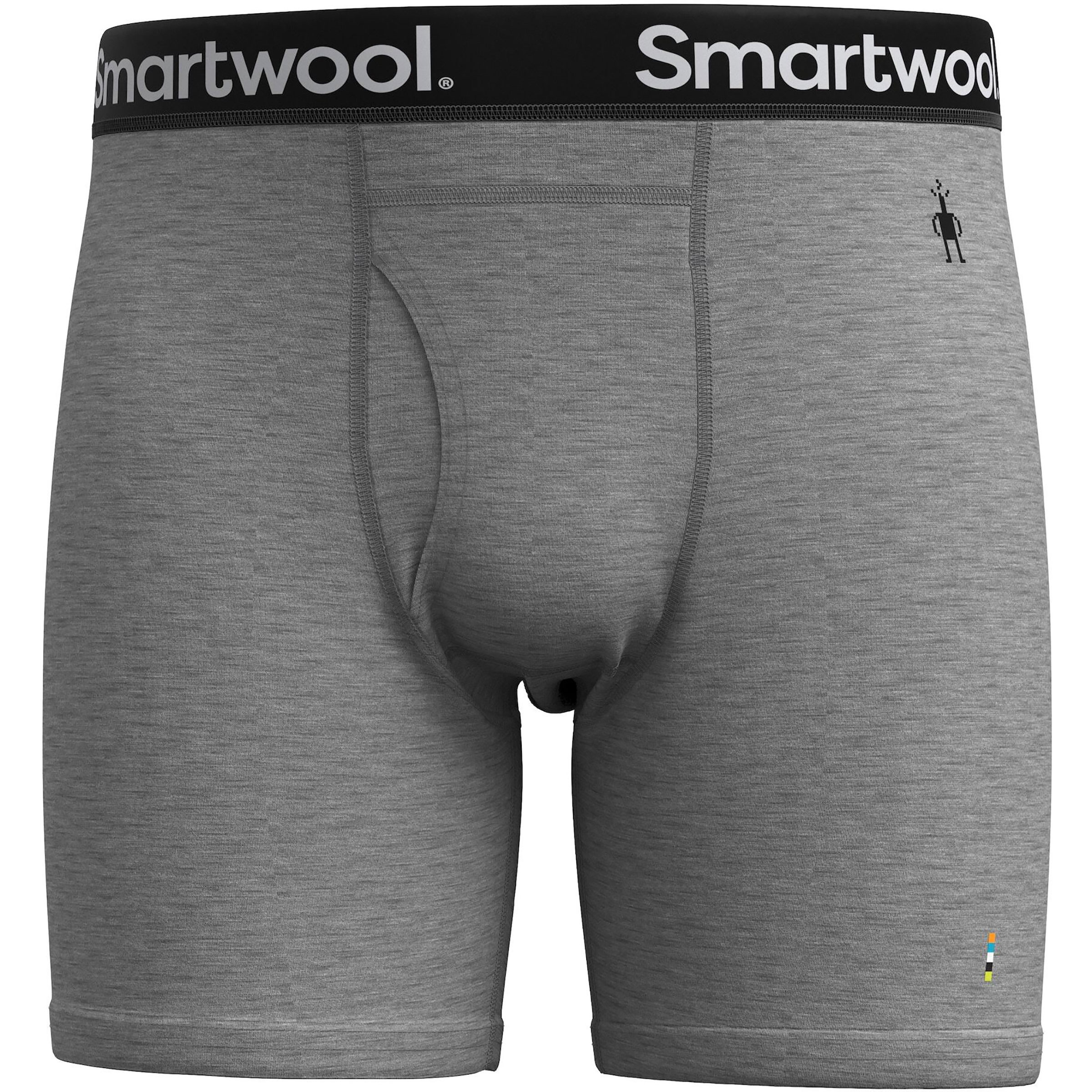 Smartwool Merino Boxer Herren Kurze Unterhose grau Größe S Trekking Elastisch Merinowolle