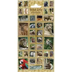 Sticker, Stickervel Wilde Tiere