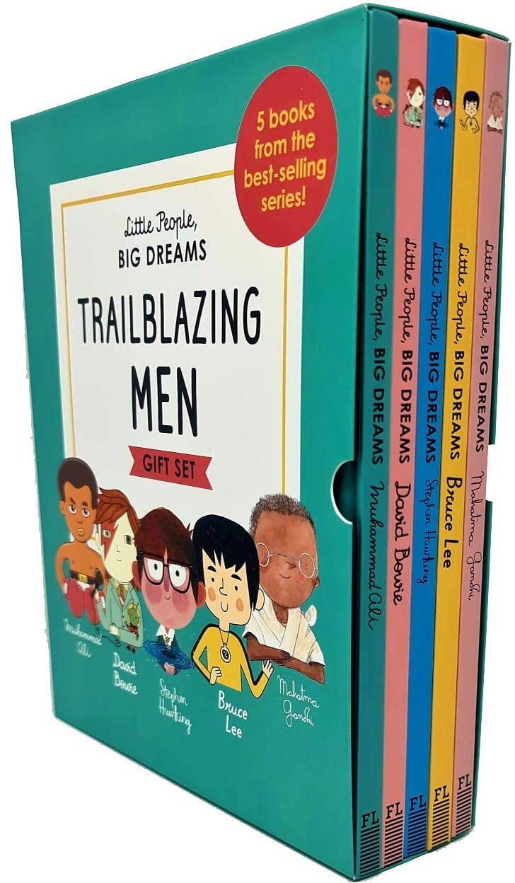Frances Lincoln Children's Books Little People, Big Dreams Trailblazing Men 5 Books Collection Set by Maria Isabel Sanchez Vegara - Hardback - Ages 7-9 - Muhammad Ali, David Bowie