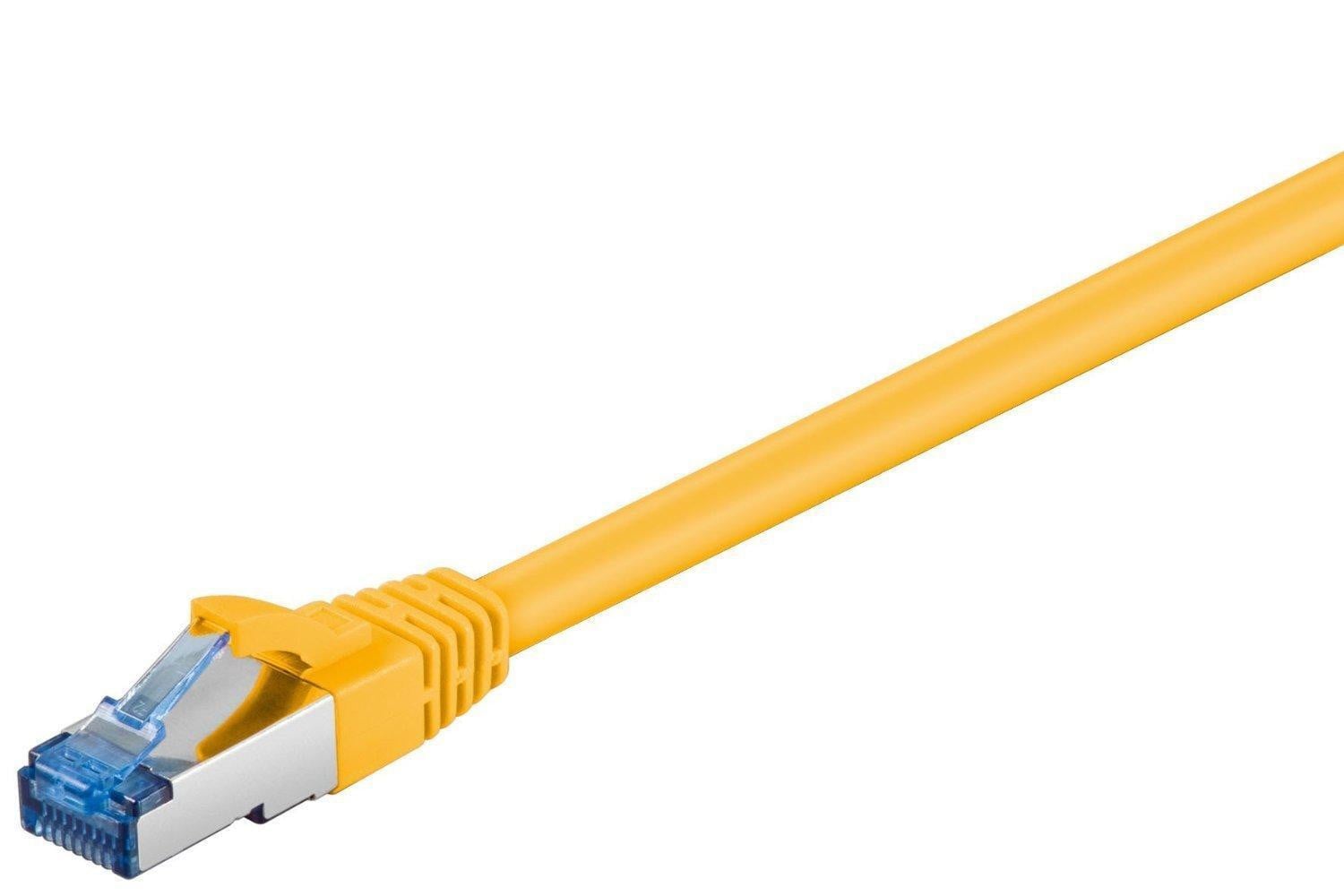 Goobay netwerkkabel Cat 6a, 500 MHz, S/FTP, PIMF, geel, 2 meter