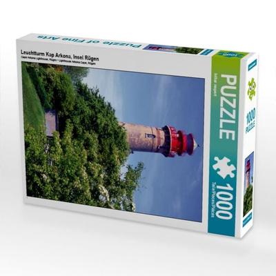 CALVENDO Puzzle Leuchtturm Kap Arkona, Insel Rügen | 1000 Teile Lege-Größe 64x48cm Foto-Puzzle für glückliche Stunden