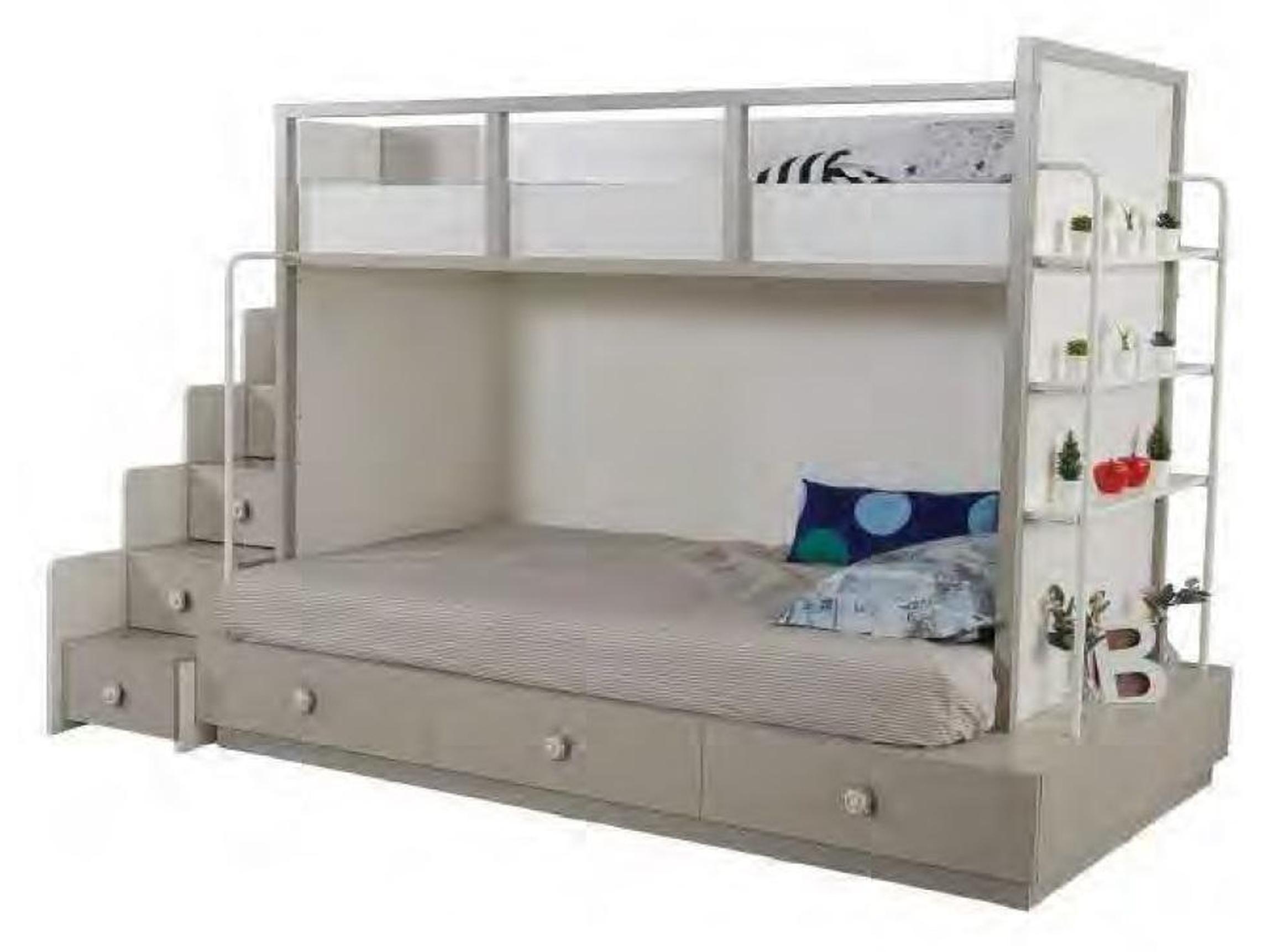Kinderzimmer Schlafzimmer Set Holz Möbel Etagenbett Hochbett Tisch 3tlg