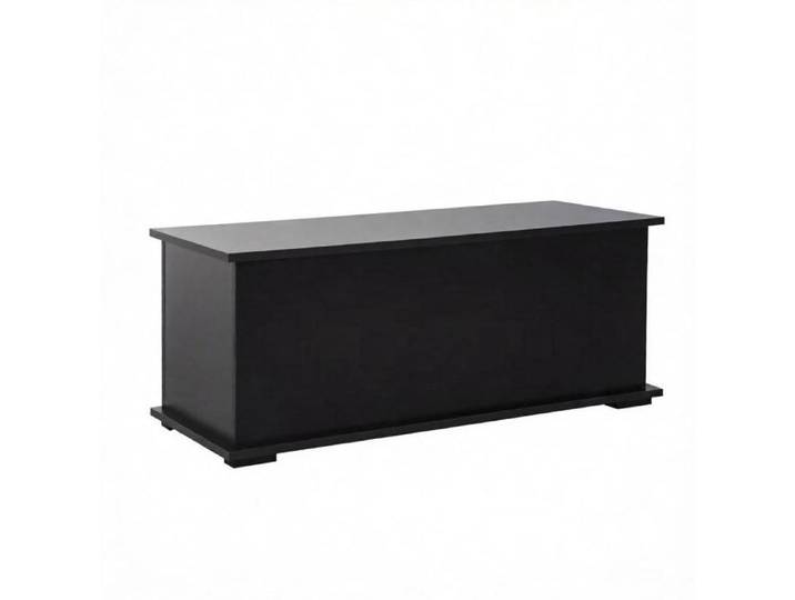 Banc coffre de rangement – Noir – Couvercle rabattable – 100 x 40 x 40 cm