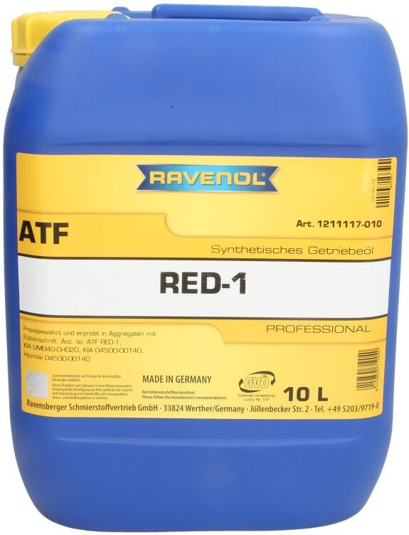 Getriebeöl RAVENOL 1211117 ATF RED-1 10L