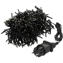 ECD Germany LED Cluster Lichterkette 5,5 m 768 LEDs Warmweiß, Timer & 8 Modi, strombetrieben IP44, Innen/Außen, Weihnachtsbeleuchtung Weihnachtsbaum