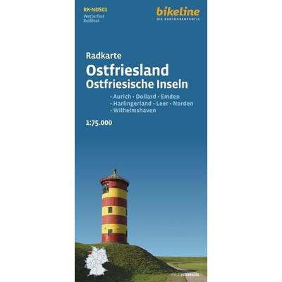 Radkarte Ostfriesland Ostfriesische Inseln, Karte von , Esterbauer, 978-3-7111-0316-1