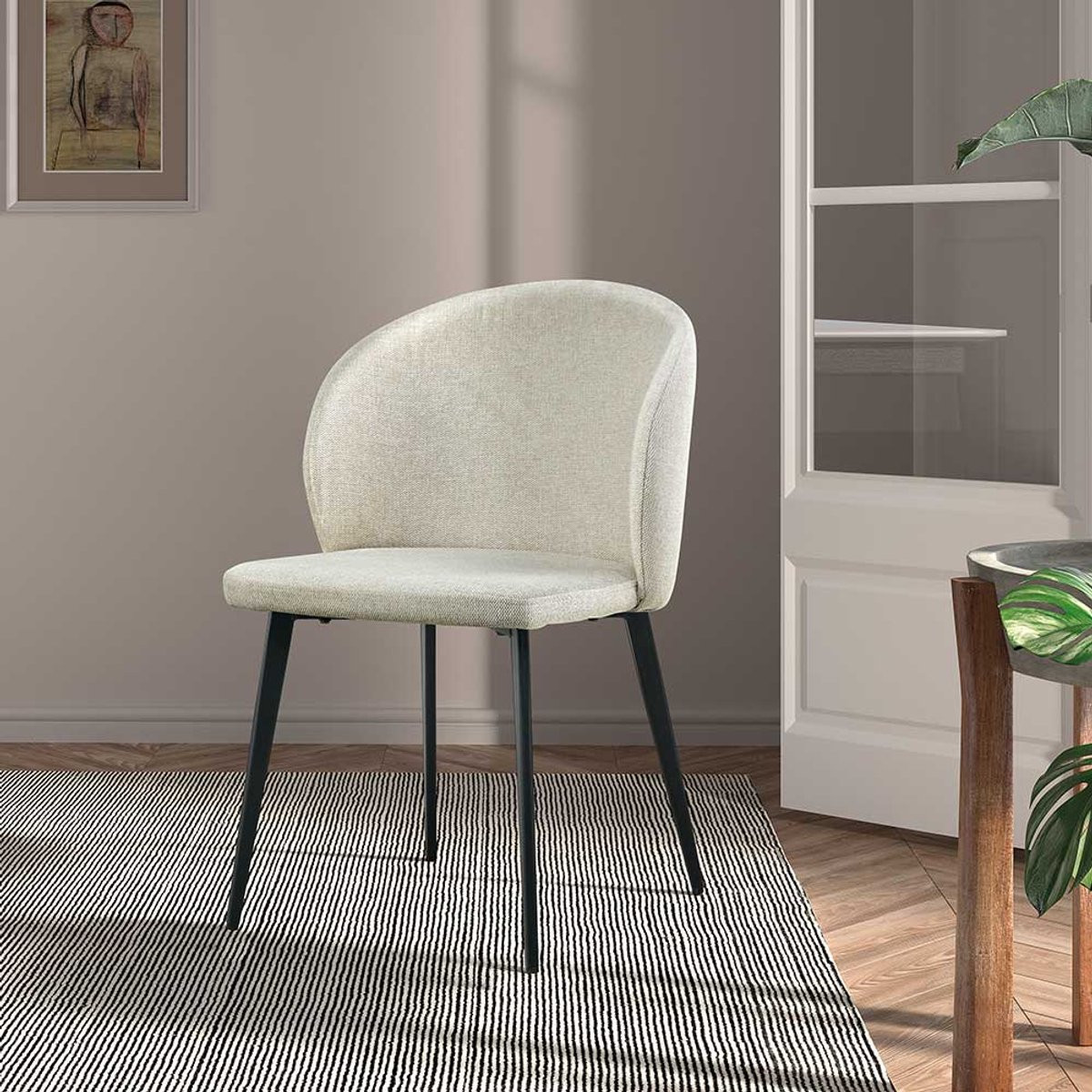 Eetkamerstoel Kamala Beige