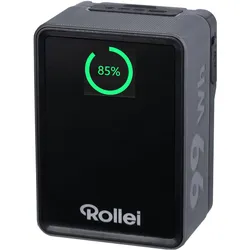 Rollei V-Mount Akku 99Wh V2 Pro, Kamera Stromversorgung, Schwarz