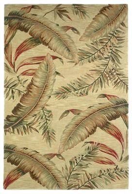 Porch & Den Hand-tufted Wool Tropical Feathers Area Rug