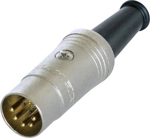 Rean AV NYS322G DIN-Rundsteckverbinder Stecker, gerade Polzahl: 5 Schwarz