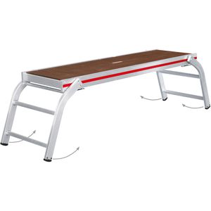 Hymer Arbeitsplattform 686400, 170 x 50cm, Standhöhe 58cm, Aluminium, bis 300kg, klappbar