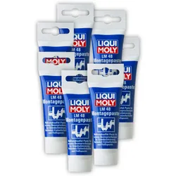 7x LM 48 Montagepaste LIQUI MOLY 3010 MoS2 Wolframdisulfid Paste Fett 50g