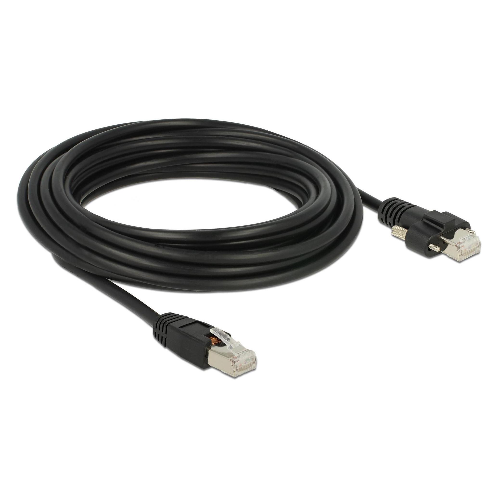 Delock Patchkabel: S/STP 5m schwarz (S/FTP, CAT6, 5 m) (85670)