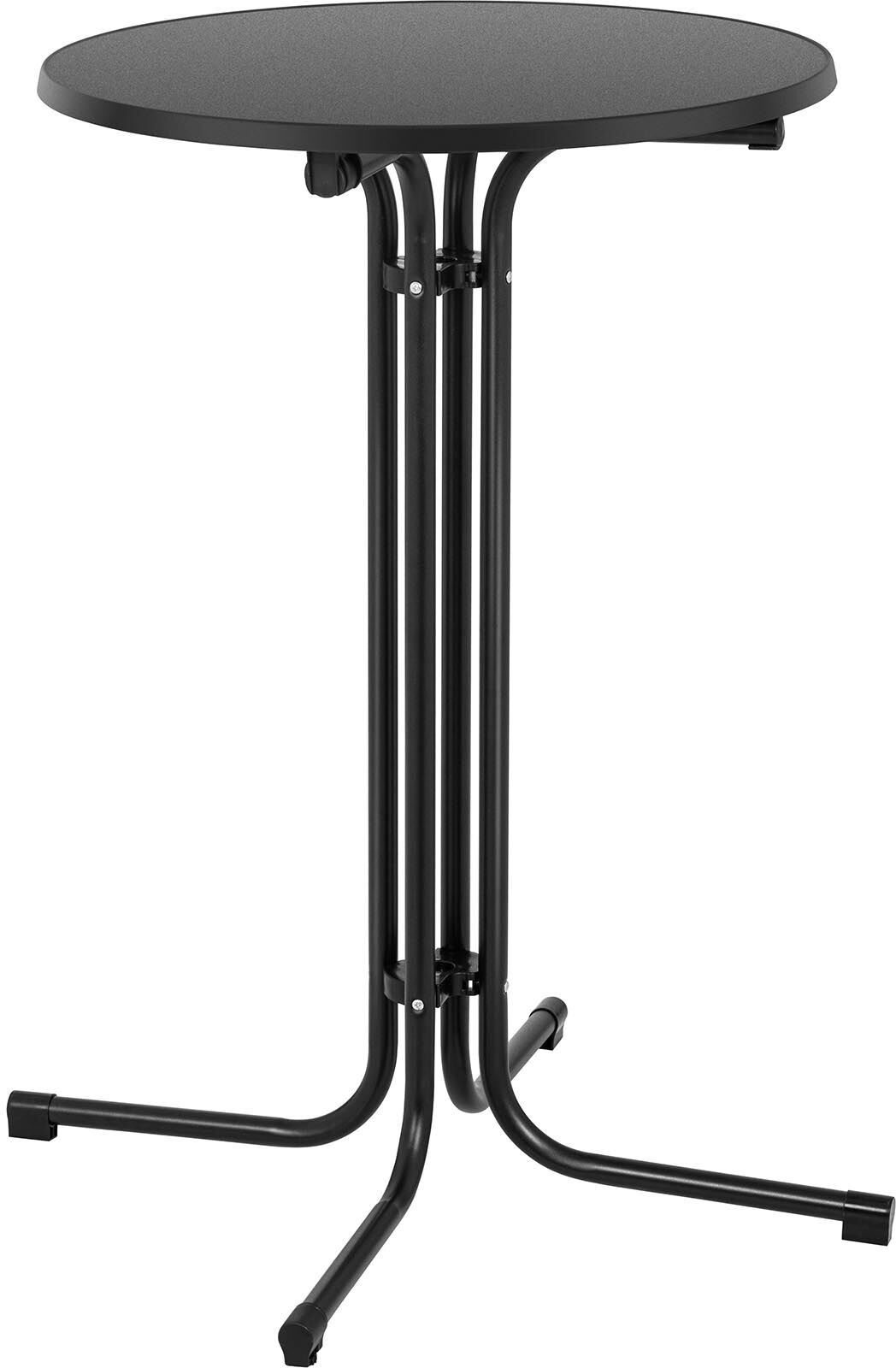 Stehtisch - Ø 70 cm - klappbar - schwarz - Royal Catering RC-BIS70FB