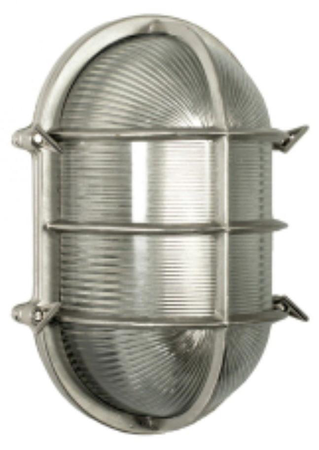 KS Verlichting Maritieme Bulls Eye Nautic 4 Wandlamp met Transparant Glas in Messing of Zilver