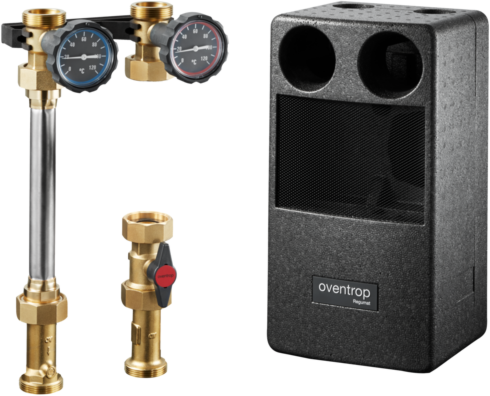 Oventrop Regumat Kessel-Anbindesystem 1357073 DN 25, Grundfos ALPHA 2 25-60, mit Pumpenkugelhahn