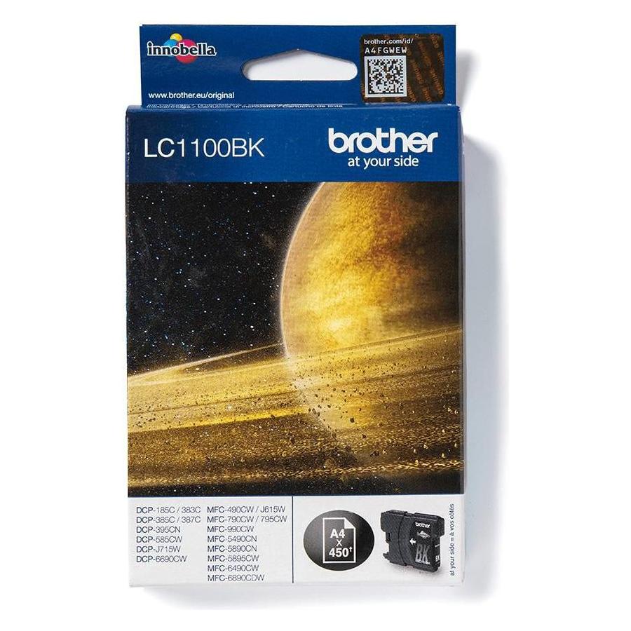 Brother Ink Black, 9mlStandard (BK) (LC-1100BK)