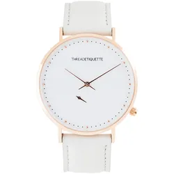 THREAD ETIQUETTE - CHRONO - rose gold / grey leather timepiece / 43 MM