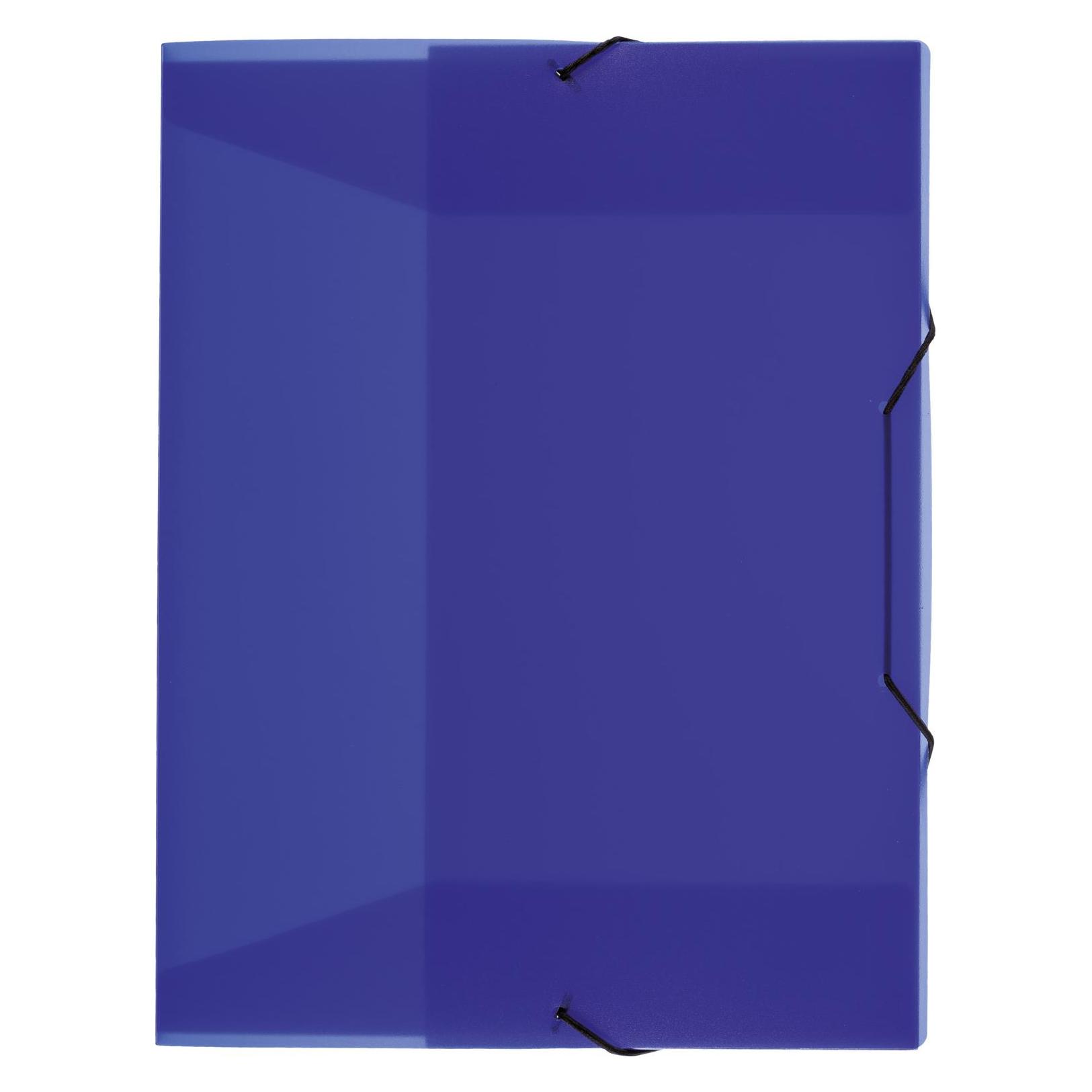 Idena Heftbox A4 Gummizug PP transluzent blau (A4) (22691920)