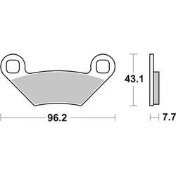 SBS Bremsbelag 899RSI Offroad Racing Sinter