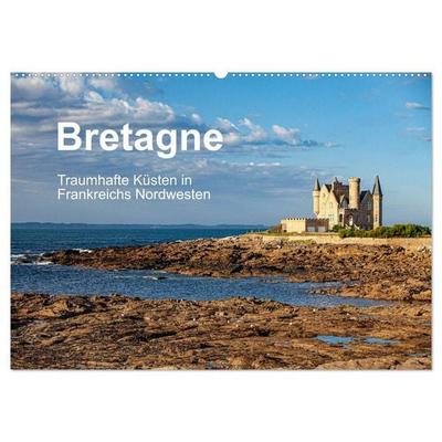 Bretagne Traumhafte Küsten in Frankreichs Nordwesten (Wandkalender 2027 DIN A2 quer), CALVENDO Monatskalender