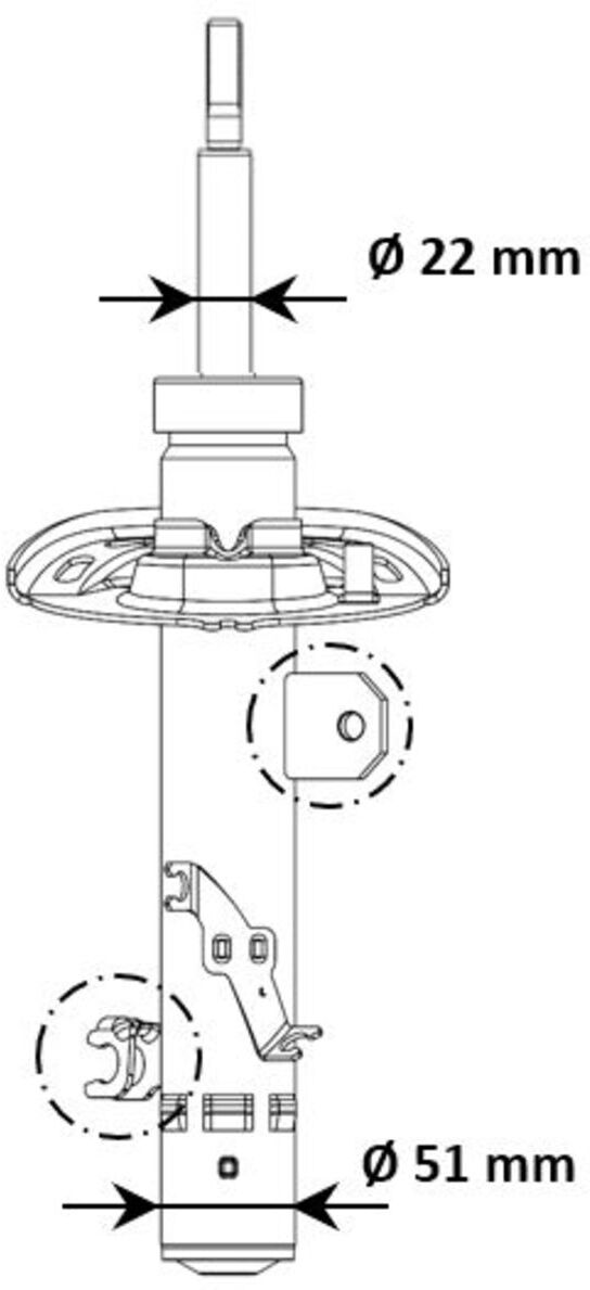 Stoßdämpfer KYB 3348156