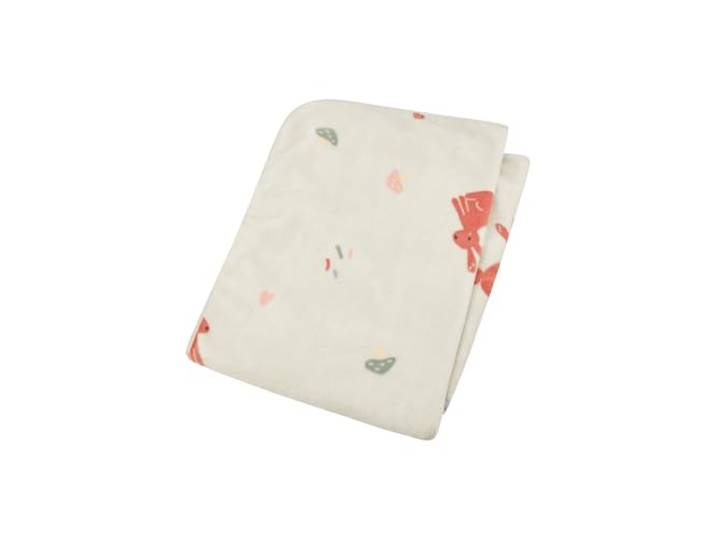 Sterntaler Babydecke Hase Hanni 100x75cm - Kuscheldecke aus weichem Plüsch mit süßem All-Over Motiv - eine Kurze und eine langflorige Seite - Schmusedecke - ab Geburt - Geschenk Idee, helltürkis