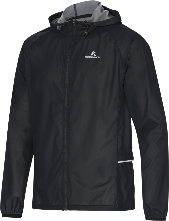 Kossmann Baikal Rain Laufjacke Herren Schwarz Gr. S