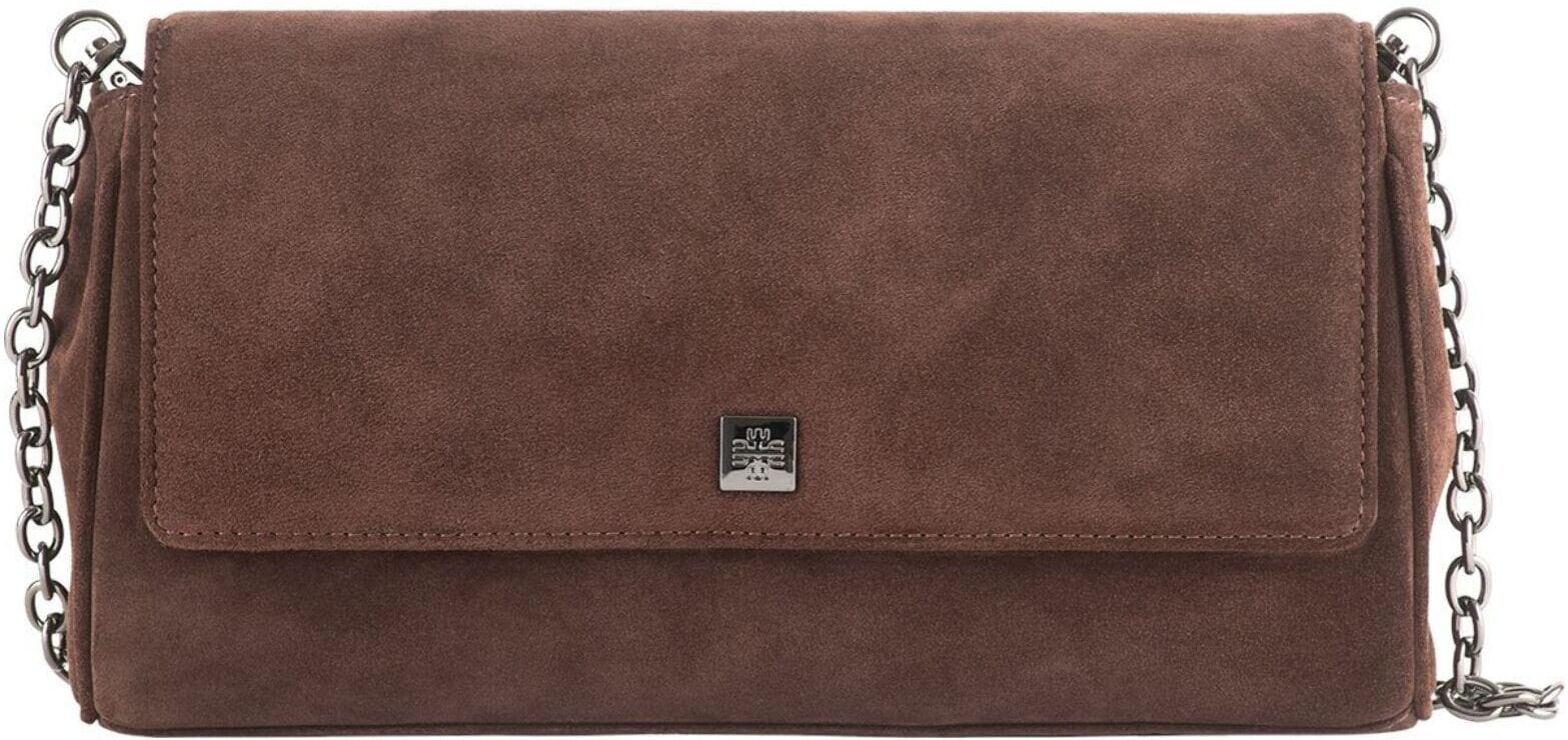 Umhängetasche HÖGL "Högl Taschen Veloursleder", Damen, Gr. onesize, braun (dunkelbraun), Veloursleder, Taschen Umhängetasche