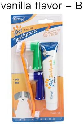 Uplift Treasures Pet Dental Care Cleaning Kit vanilla Flavor B