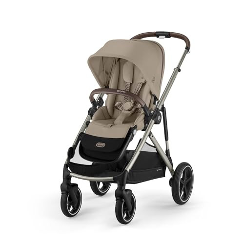 Cybex Gold Gazelle S kinderwagen, all-in-1-systeem met 20+ configuraties, amandelbeige