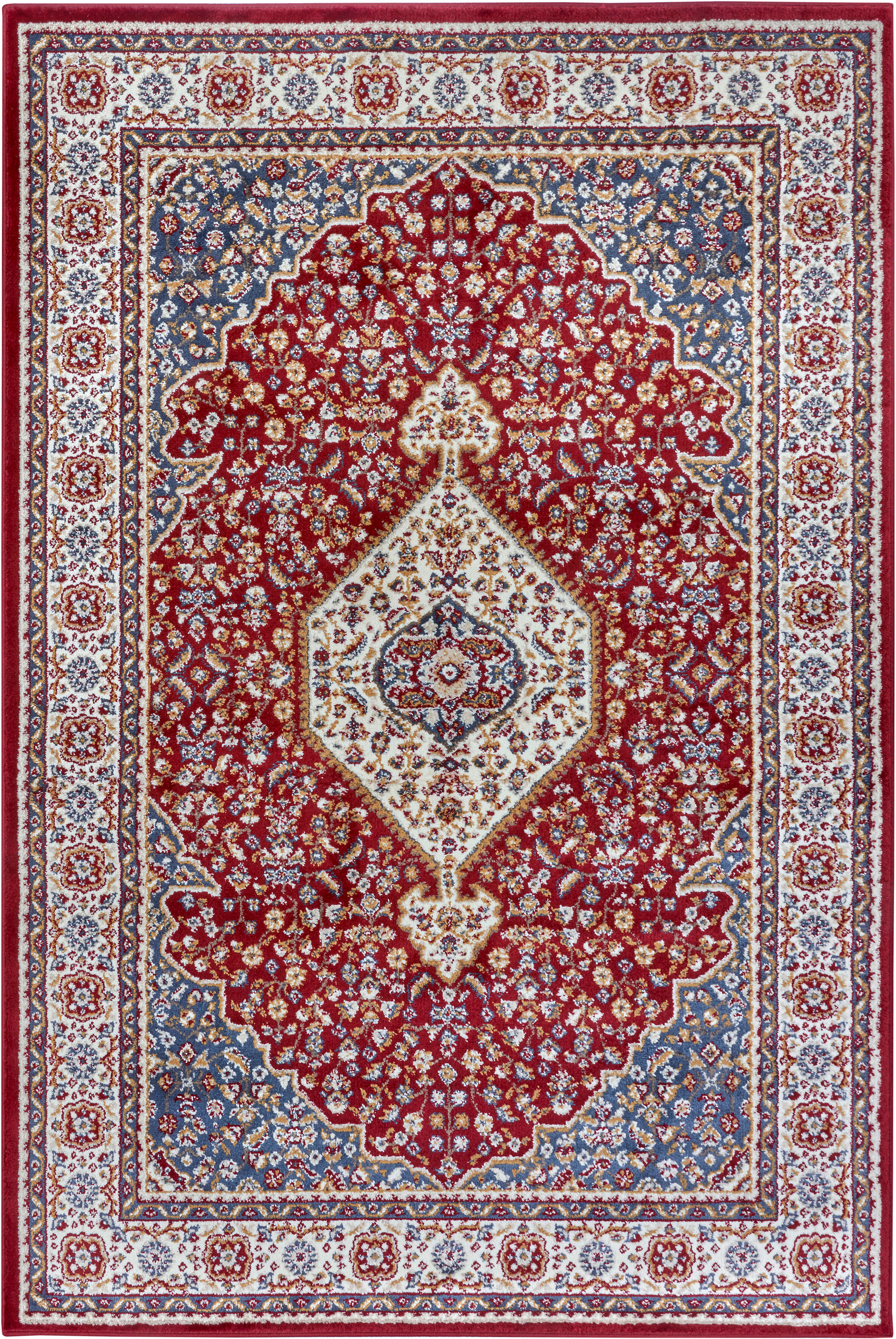 Teppich HANSE HOME "Mochi", rot, B:160cm H:8mm L:235cm, Jute, Polyester, Polypropylen (PP), Teppiche, Teppich, Läufer, Orientalisch, Kurzflor, Wohnzimmer, Schlafzimmer, Esszimmer rot B : 160cm 1 Stk., 8mm, L: 235cm