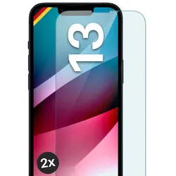 moex Klares Panzerglas für iPhone 13 – passgenaue 9H Schutzfolie für zuverlässigen Displayschutz – ShockProtect Klar