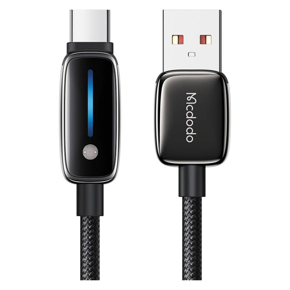 Mcdodo - Data Cable (CA-0020) - with Auto Brightness Adjustment, USB-A to USB-C, 6A, 1.2m - Black (1.20 m) (64742373)
