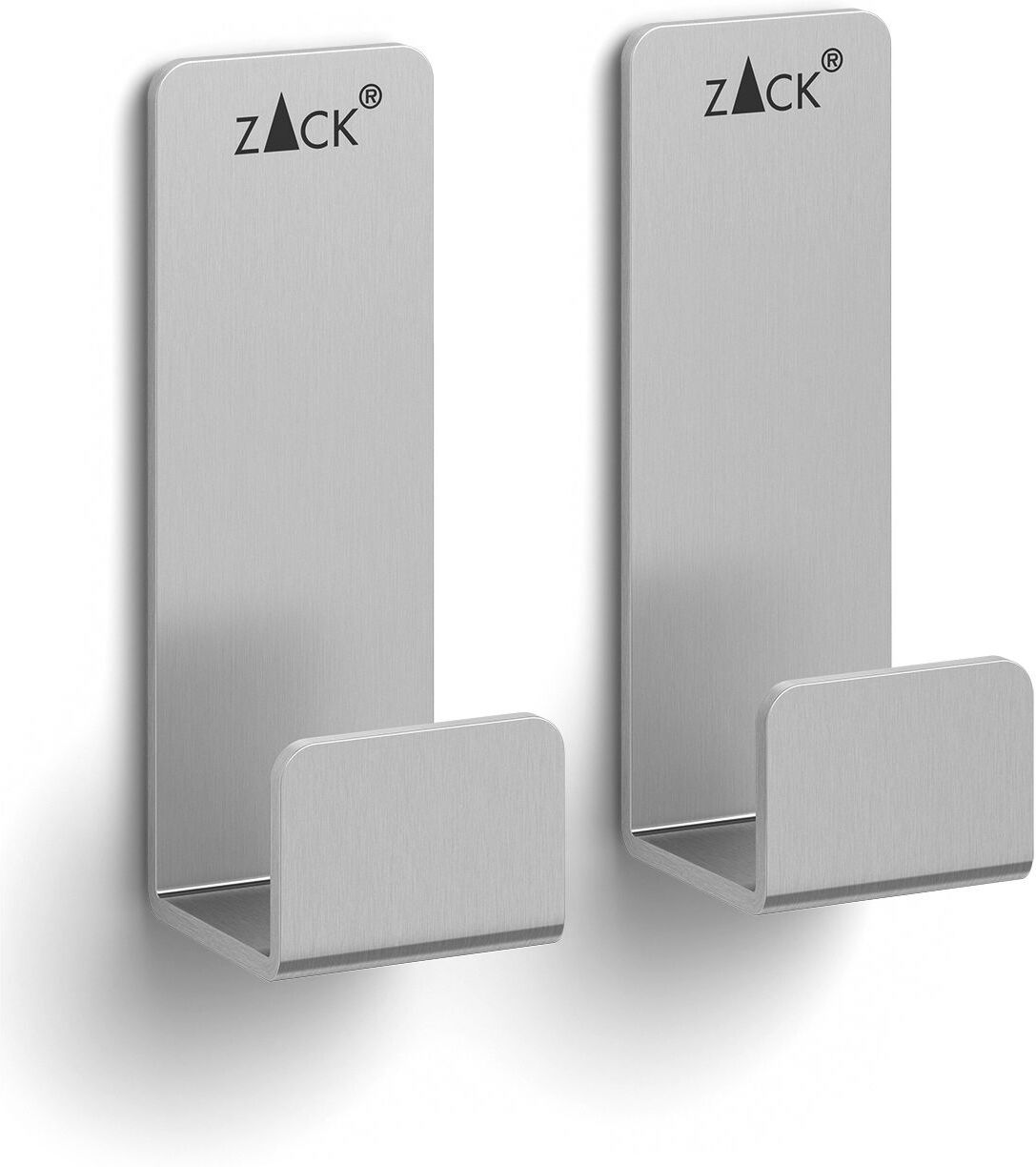ZACK POTES  Handtuchhaken, klein, Set/2, Accessoires, 40608, edelstahl matt gebürstet