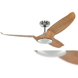 Casafan Gleichstrom Deckenventilator Talos Chrom / Eiche 135
