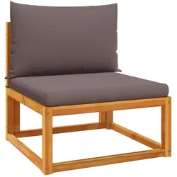 vidaXL, Gartenlounge, Ladenor (Eckteil + Mittelteil + Fussstütze + Tisch)