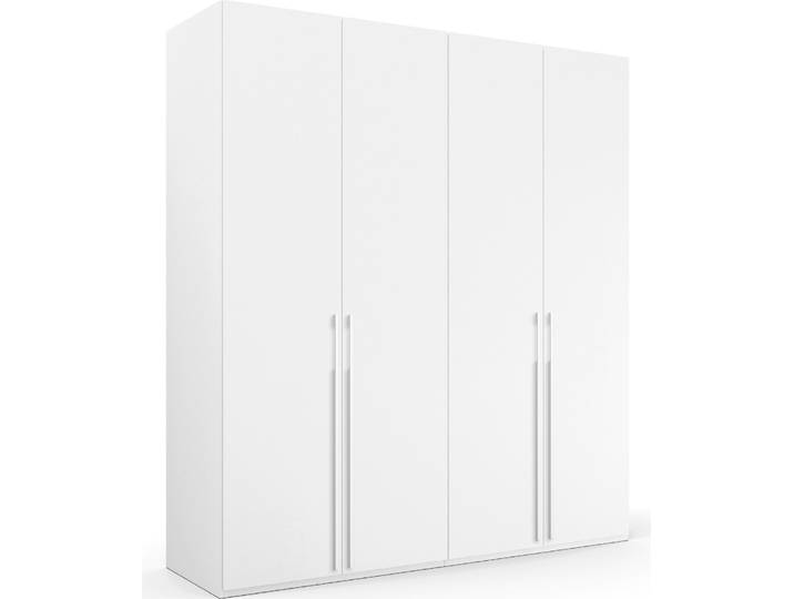 Drehtürenschrank RAUCH Kleiderschrank Schrank Garderobe Wäscheschrank SKAT PURE , weiss (alpinweiß), B:201cm H:235cm T:63cm, Holzwerkstoff, Schränke, Drehtürenschrank, elegante Griffstangen und praktischer Innenausstattung MADE IN GERMANY