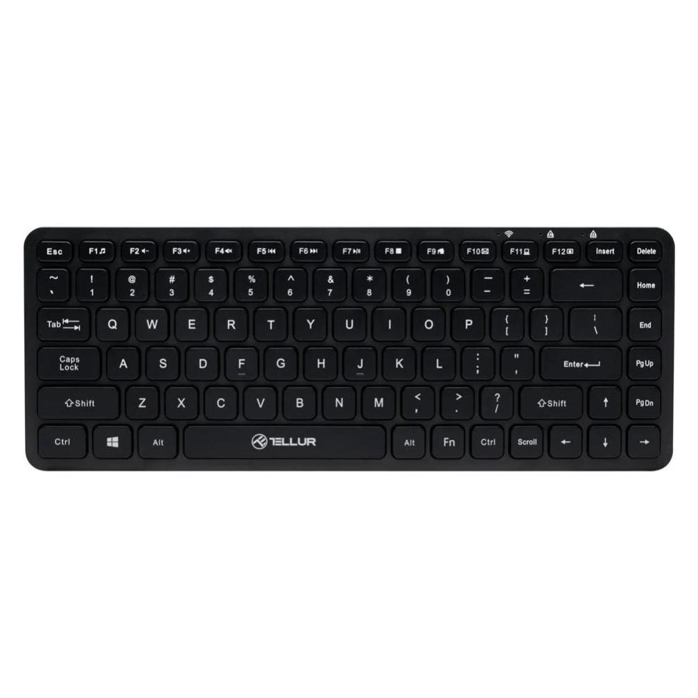 Tellur Mini Wireless Keyboard Black (US, Kabellos) (TLL491251)