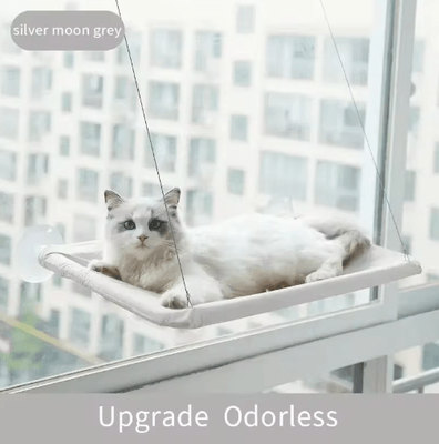 Inspire Picks Ultra Soft Cloud Like Cat Window Hammock Bed For Indoor Cats grey 13.78inx21.65in