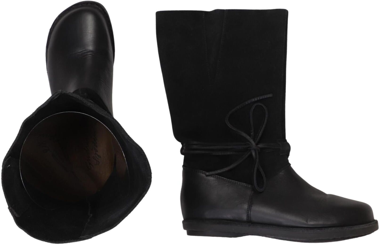 Gudrun Sjödén Damen Stiefel, Schwarz, Gr. EU 37, kein / Etikett - Second Hand