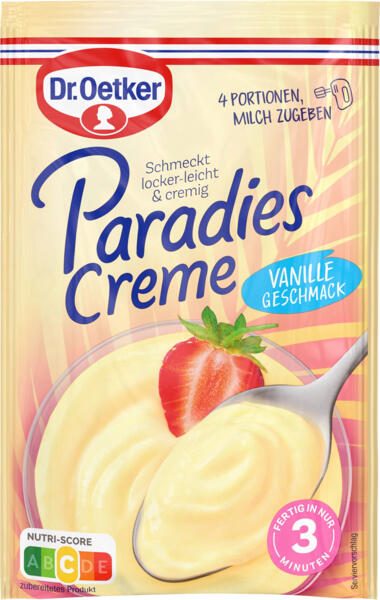 Dr. Oetker Paradies Creme Vanille 60,0 g 130376004
