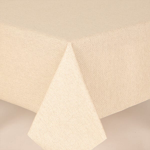Doreen Preston & Son Catalonia Herringbone Beige Acrylic Tablecloth