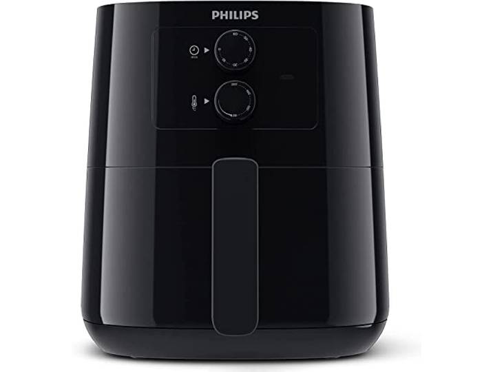 Philips Essential Airfryer Heißluftfritteuse, Schwarz, 4,1 L Frittieren ohne Öl, Rapid Air Technologie, HomeID App, Zeit- und Temperaturkontrolle (HD9200/90)