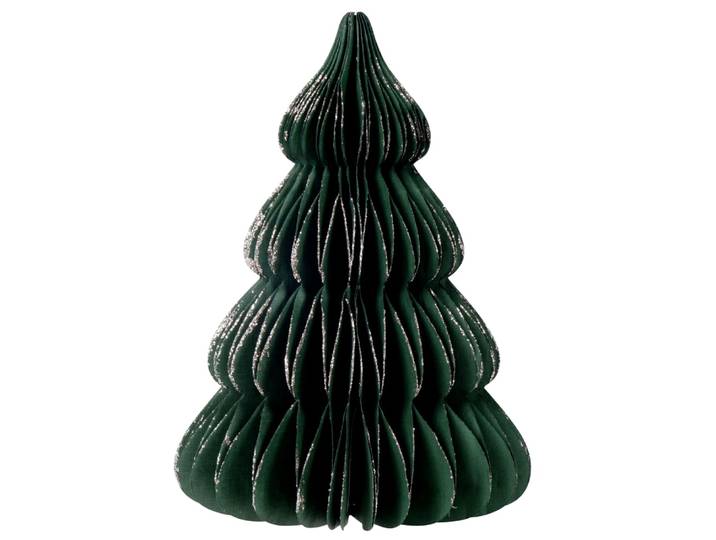 Weihnachtsdeko Tannenbaum aus Faltpapier, grün