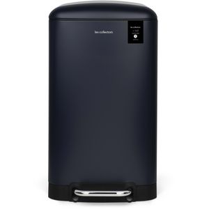Les-Collectors Mülleimer N709, dunkelblau, aus Edelstahl, 30 Liter