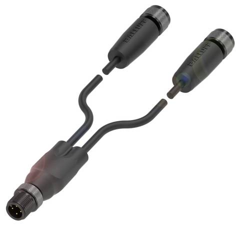 BALLUFF BCC0EHN Y-Verteiler Stecker, gerade, Buchse, gerade 0.60m Polzahl Sensoren: 4, 5 1St.